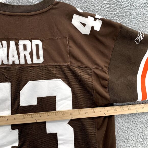 Cleveland Browns #43 Ward Jersey Mens 52 Reebok On Field NFL Football Sportswear - Picture 10 of 14